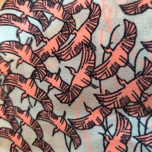 Women's Banana Republic V-Neck Crane Blouse L